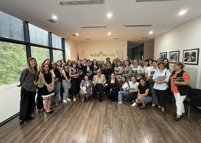 ფრესკოს სათავო ოფისში მსახიობი ლეო ანთაძის ავტობიოგრაფიული წიგნის პრეზენტაცია გაიმართა